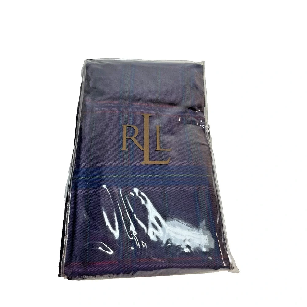 New Pr Ralph Lauren Rutherford Park Purple Plaid 2 Standard Pillowcases NIP